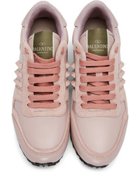 Valentino Pink Garavani Rockstud Sneakers
