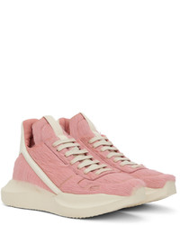 Rick Owens Pink Geo Geth Sneakers