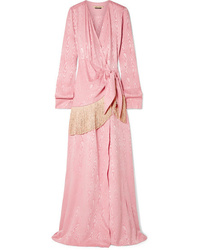 Hellessy Emerson Med Moire Wrap Maxi Dress