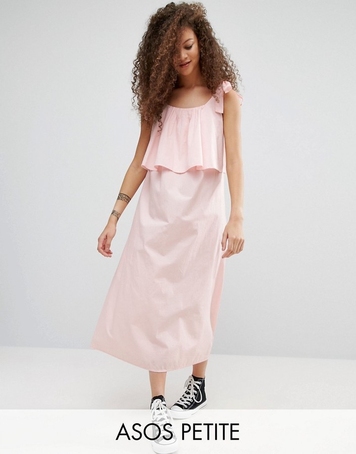 double layer maxi dress