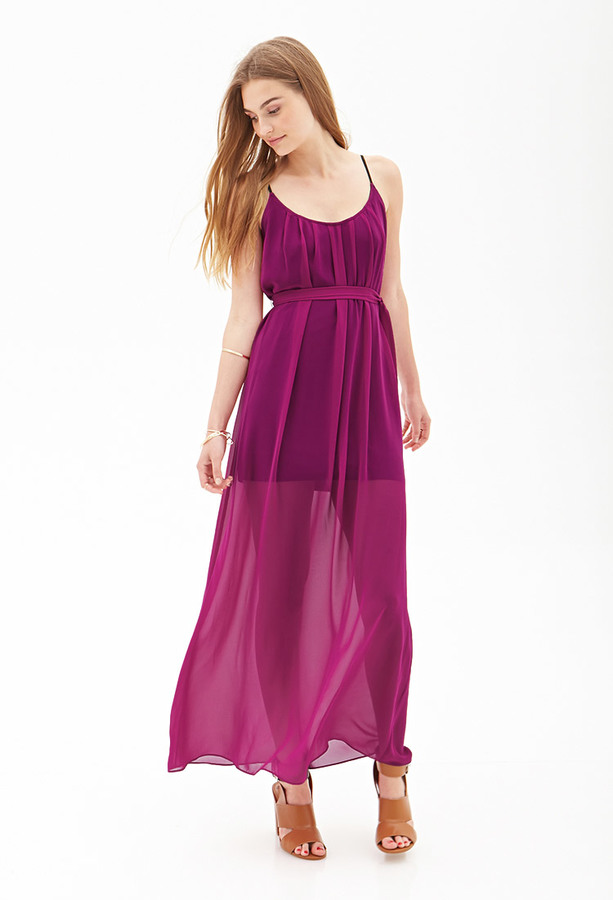 Pink chiffon shop dress forever 21