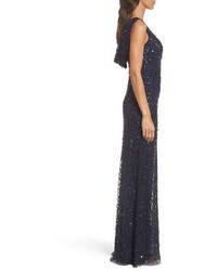 Adrianna Papell Drape Back Gown