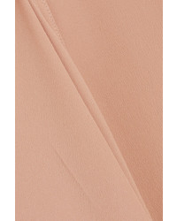 Marni Asymmetric Washed Crepe Midi Dress Pink