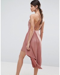 Asos Cami Soft Drape Asymmetric Midi Dress