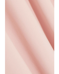 Norma Kamali One Shoulder Stretch Jersey Midi Dress Pastel Pink
