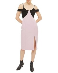 Topshop Petite Colorblock Midi Dress