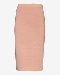 Jonathan Simkhai Rib Knit Pencil Skirt Blush