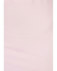 Missguided Charlette Baby Pink Curve Hem Mini Skirt