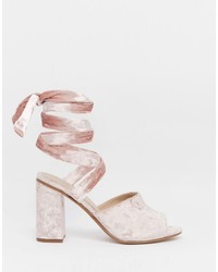 Asos Collection Hitch A Ride Lace Up Mules