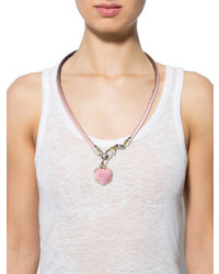 Judith Ripka Braided Leather Necklace
