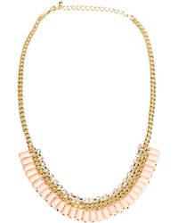 Dailylook Sparkling Layered Necklace In Ivory