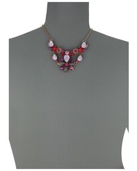 Betsey Johnson Fall Follies Flower Frontal Necklace