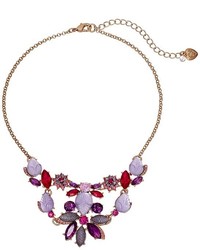 Betsey Johnson Fall Follies Flower Frontal Necklace