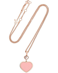 Chopard Happy Hearts 18 Karat Gold Diamond And Stone Necklace