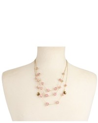 Betsey Johnson Tzarina Beads Flower Necklace