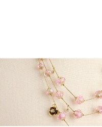 Betsey Johnson Tzarina Beads Flower Necklace