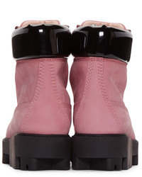Acne Studios Pink Telde Hiking Boots