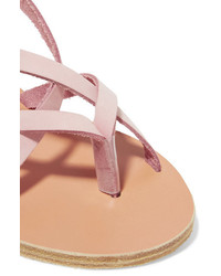 Ancient Greek Sandals Semele Nubuck Sandals Baby Pink