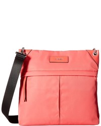 Pink Nylon Crossbody Bag
