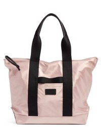 Pink Nylon Tote Bag