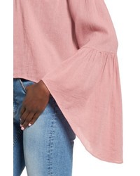Sun & Shadow Bell Sleeve Off The Shoulder Blouse