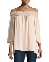 Theory Elistaire Off The Shoulder Modern Georgette Top