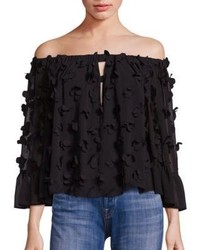 Alice McCall Love Conquer 3d Flower Off The Shoulder Top