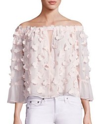 Alice McCall Love Conquer 3d Flower Off The Shoulder Top
