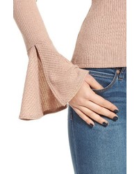 Mimichica Mimi Chica Ribbed Off The Shoulder Top