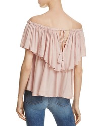Mustard Seed Ruffled Off The Shoulder Top