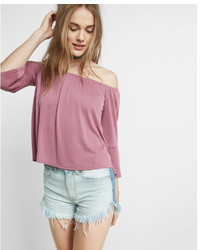 Express Off The Shoulder Bell Sleeve Top