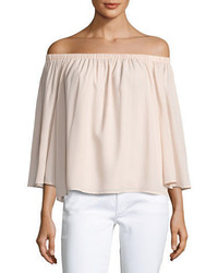 French Connection Summer Crepe Off The Shoulder Top