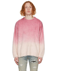 Pink Ombre Crew-neck Sweater