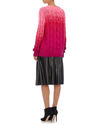 Spencer Vladimir Ombr Cable Knit Cashmere Sweater