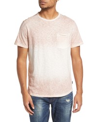 John Varvatos Cooper Sunbleach Wash T Shirt In Blush At Nordstrom
