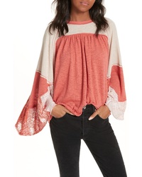 Free People We The Free By Friday Fever Pattern Mix Top