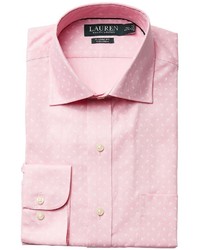 Lauren Ralph Lauren Classic Fit Non Iron Poplin Mini Paisley Print Spread Collar Dress Shirt Long Sleeve Button Up