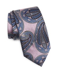 Zegna Paisley Jacquard Silk Tie In Md Pnk Fan At Nordstrom