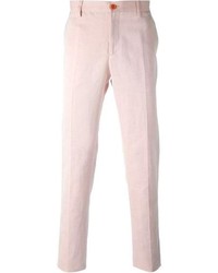 pink pants wear chinos lookastic outfits shirt silver