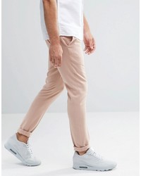 Asos Extreme Super Skinny Smart Pants In Pink