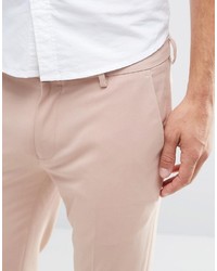 Asos Extreme Super Skinny Smart Pants In Pink