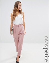 Asos Petite Petite Tailored High Waisted Pants With Turn Up Detail