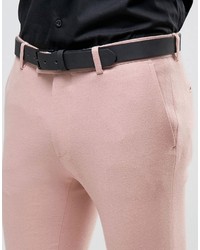 Asos Super Skinny Heritage Smart Pants In Pink