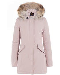 Woolrich Byrd Cloth Arctic Down Parka With Fur Trimmed Hood