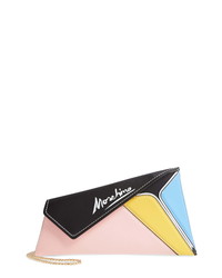 Moschino Patchwork Leather Clutch