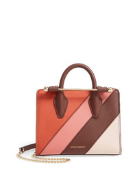 Pink Patchwork Leather Tote Bag