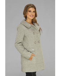 Jessica Simpson Double Breasted Asymmetrical Button Closure Coat
