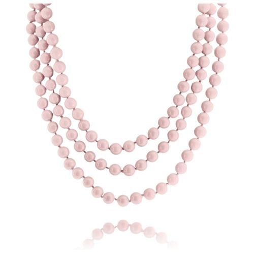 discount 36% Fashion Jewerly Knot coral color necklace WOMEN FASHION Accessories Costume jewellery set Pink Pink Single 