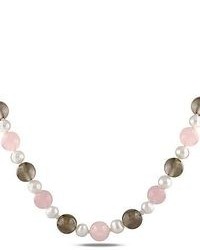 jcpenney Fine Jewelry Pearl Necklace Multi Gemstone Cultured Freshwater