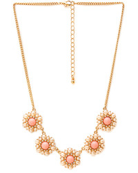 Forever 21 Regal Faux Pearl Cluster Necklace